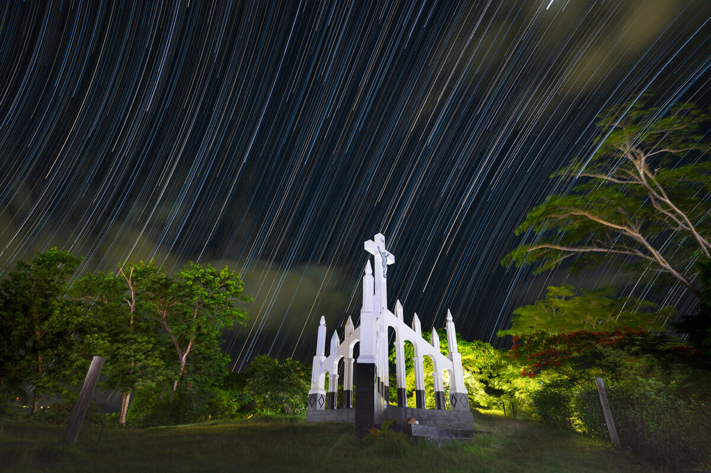 Star Trails Crucifix - Yuri A Jones