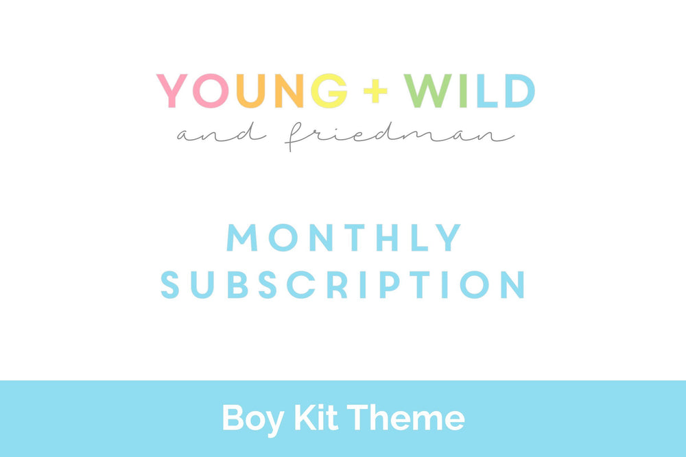 Monthly Play Dough Sensory Kit Subscriptions Young + Wild and Friedman