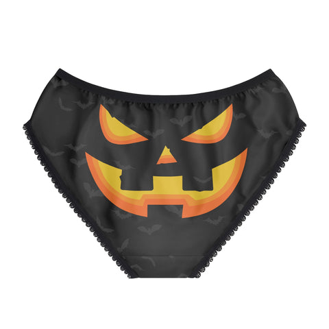 Halloween pumpkin face undies womens underwear sexy funny