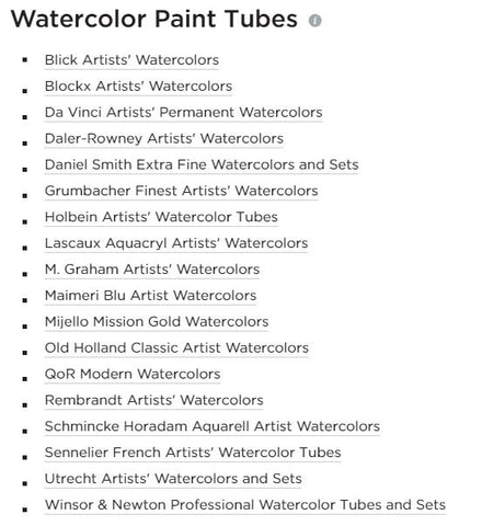 Last if you have not already, here's your chance to check out these useful watercolor paint supplies that you can get from Blick Art Materials today! Blick has tons of their bestselling professional level watercolor paints as well as watercolor paints for kids and students as well at various price range. Click on the images below and purchase today!