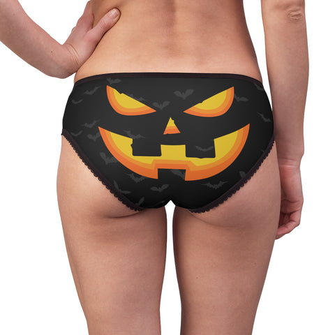 Halloween pumpkin face undies womens underwear sexy funny