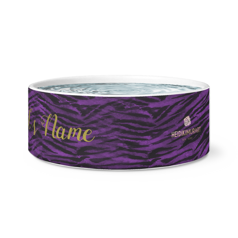 tiger stripe large dog custom pet bowl