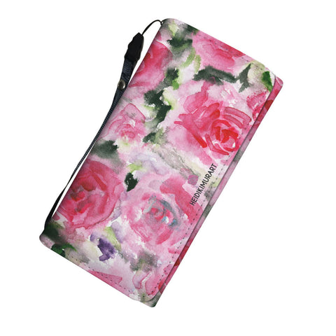 womens pink floral wallet 