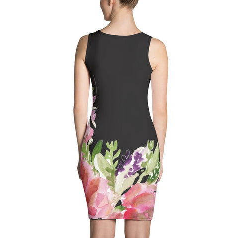  womens-floral-dress-black-flower-print