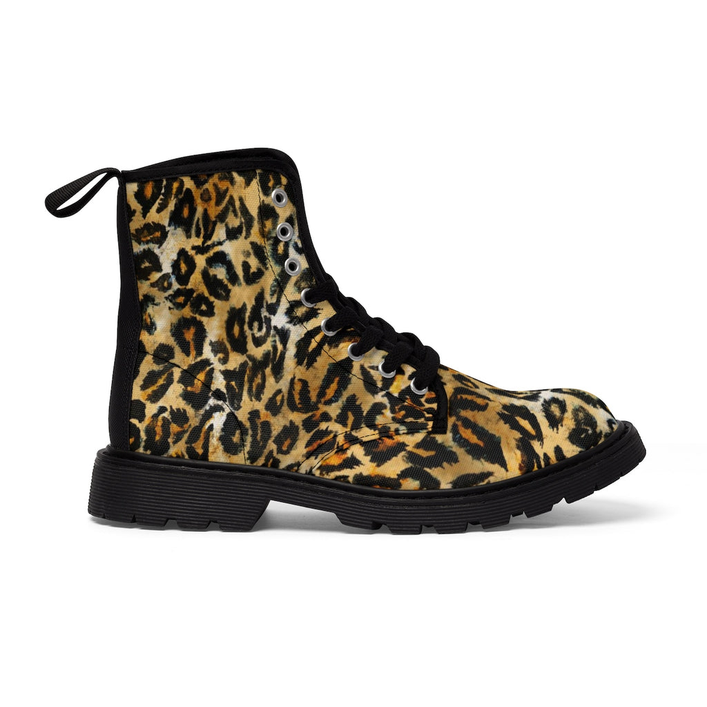 designer leopard print boots