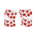 Aia Famous Home Ruler Red Poppy Flower Bath Mat