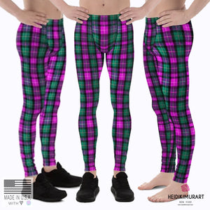 tartan running leggings