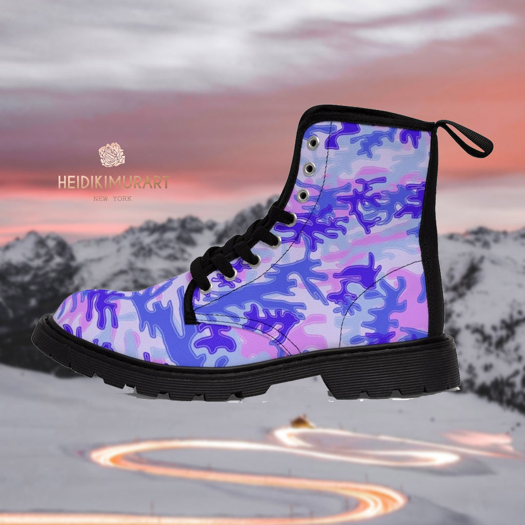 purple camo boots