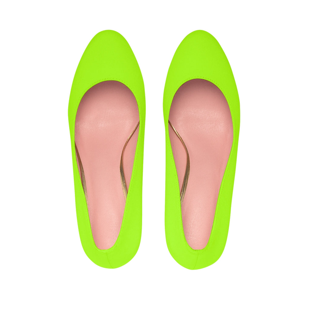 neon green heels size 11