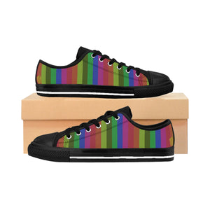 rainbow striped shoes
