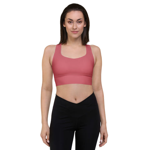 Green Longline Sports Bra