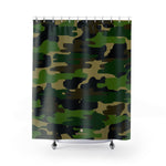 Okinawa Camouflage Army Military Print Polyester Large 100% Polyester 71x74in Shower Curtains- Made in USA,Military Camo Shower Bath Curtain Okinawa Camouflage Army Military Print Designer Polyester Large 100% Polyester 71x74 inches Shower Curtains- Made in USA