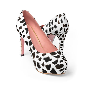 cow print heels