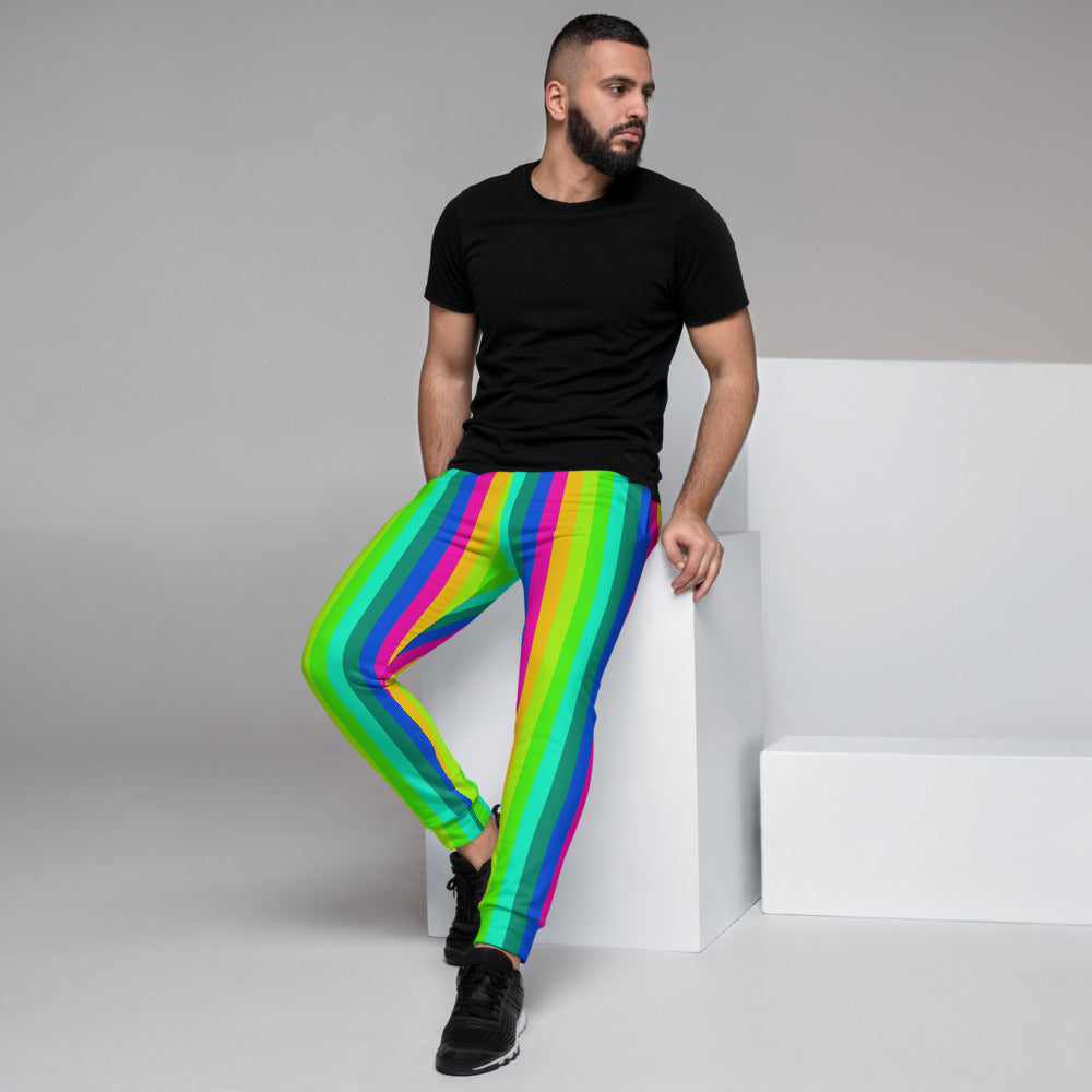 Rainbow Rib Stripe Retro Track Pants - Être Cécile