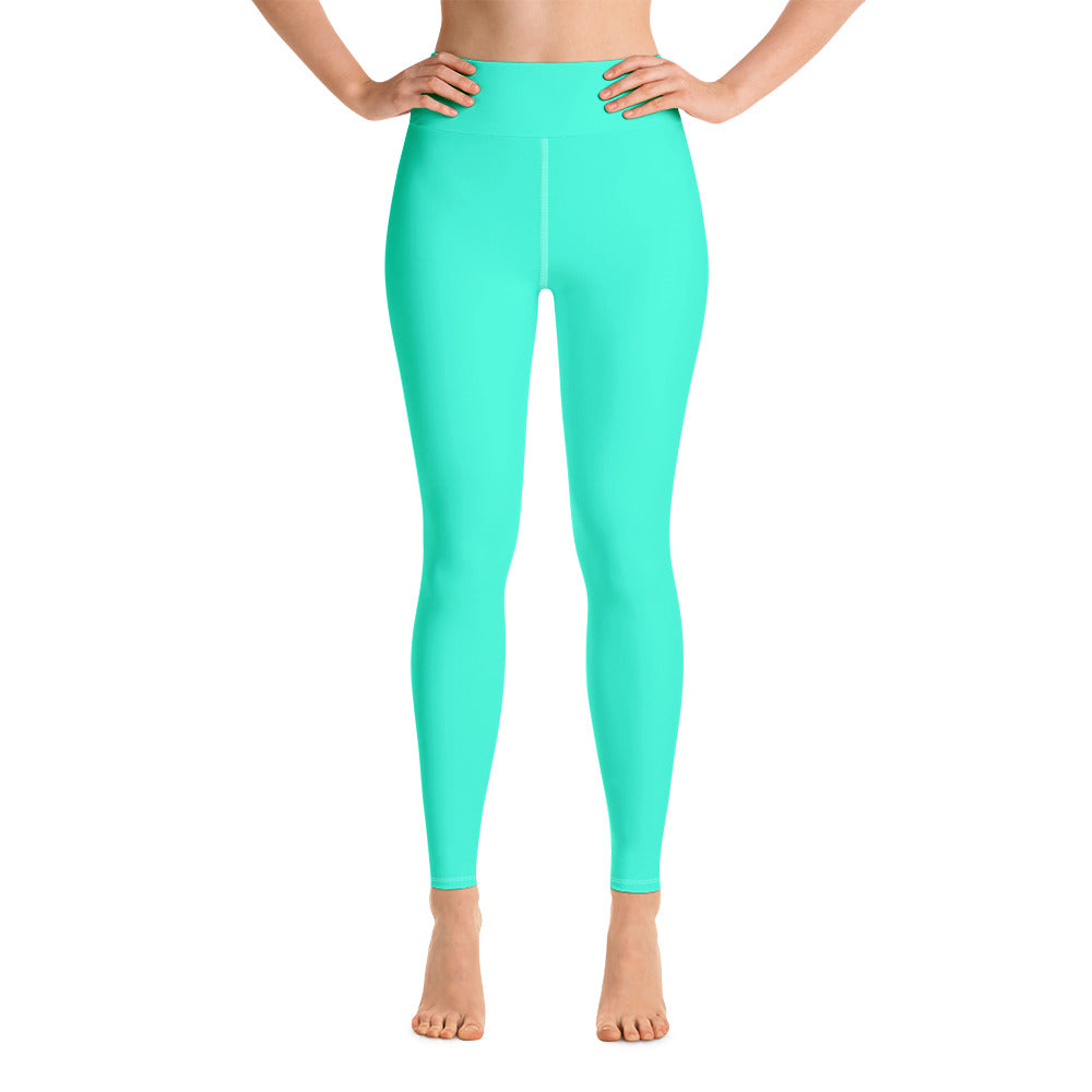 bright blue workout leggings