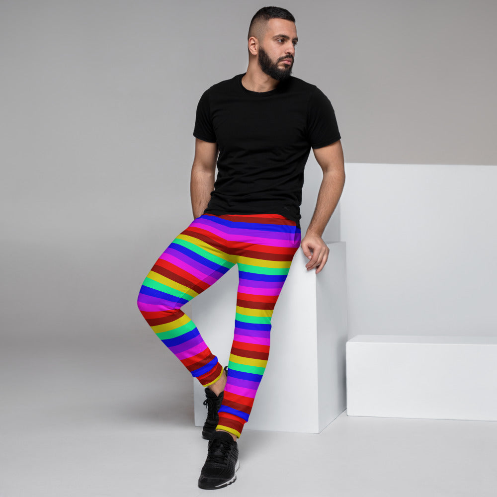 rainbow joggers mens