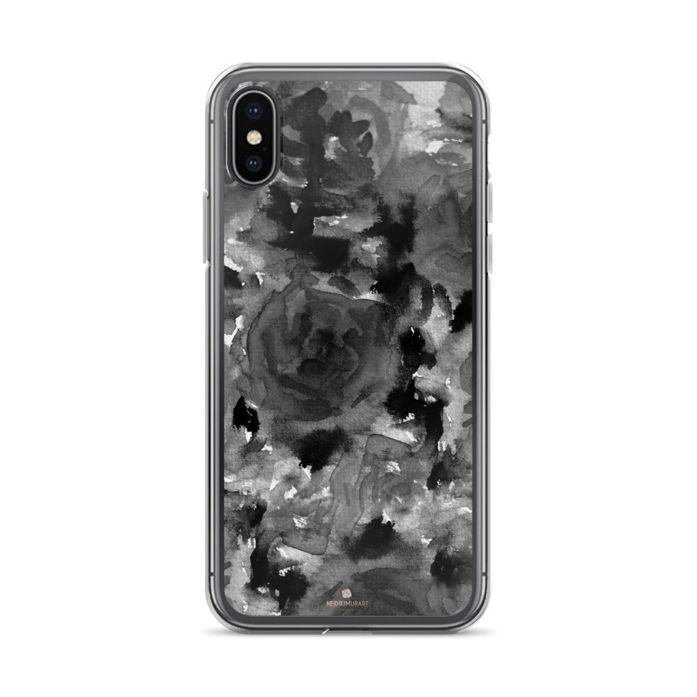 Crow Black Rose Floral, iPhone X | XS | XR | XS Max | 8 | 8+ | 7| 7+ |6/6S | 6+/6S+ Case- Made in USA-Phone Case-iPhone X-Heidi Kimura Art LLC