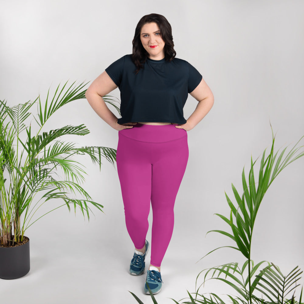 hot pink plus size pants