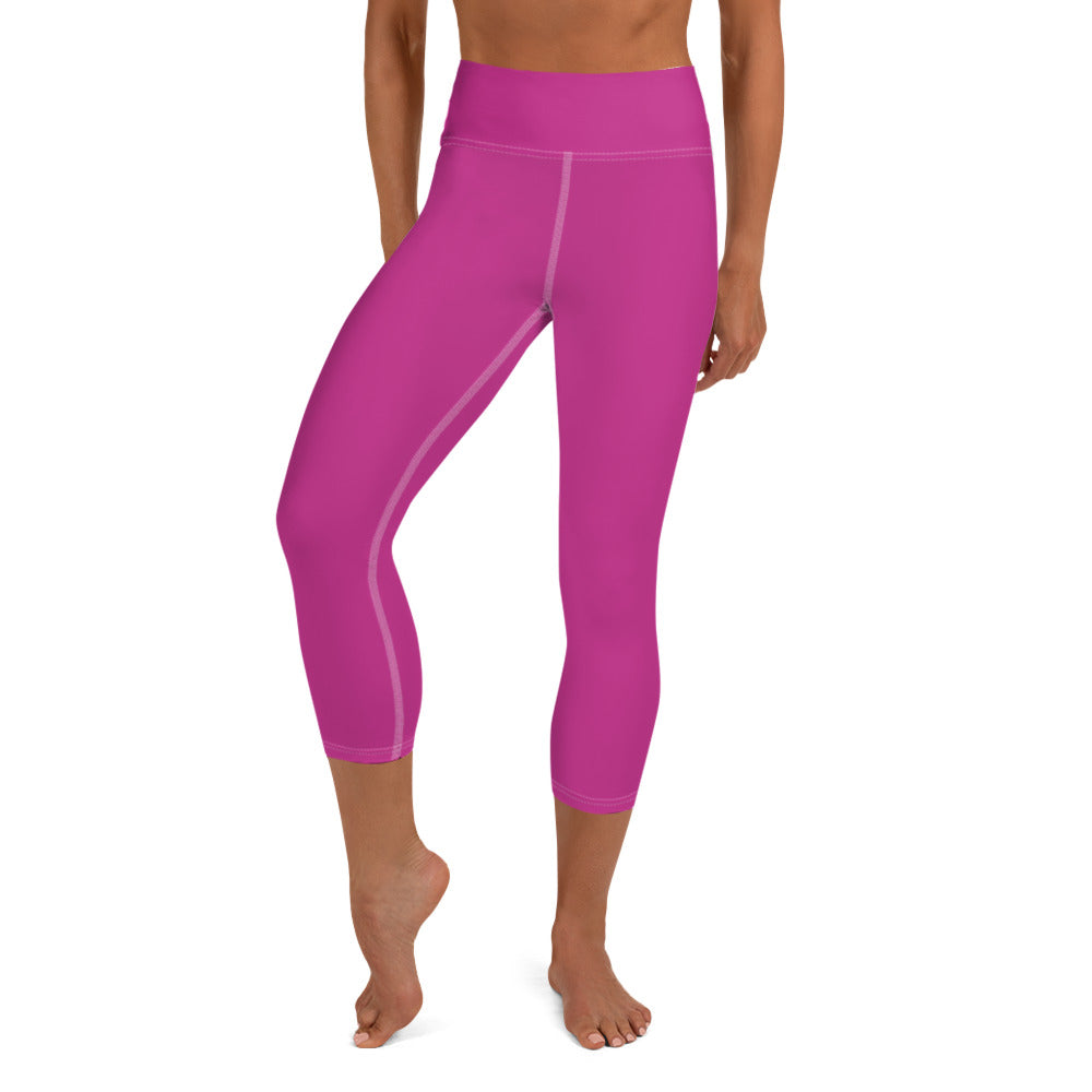 hot pink capri leggings