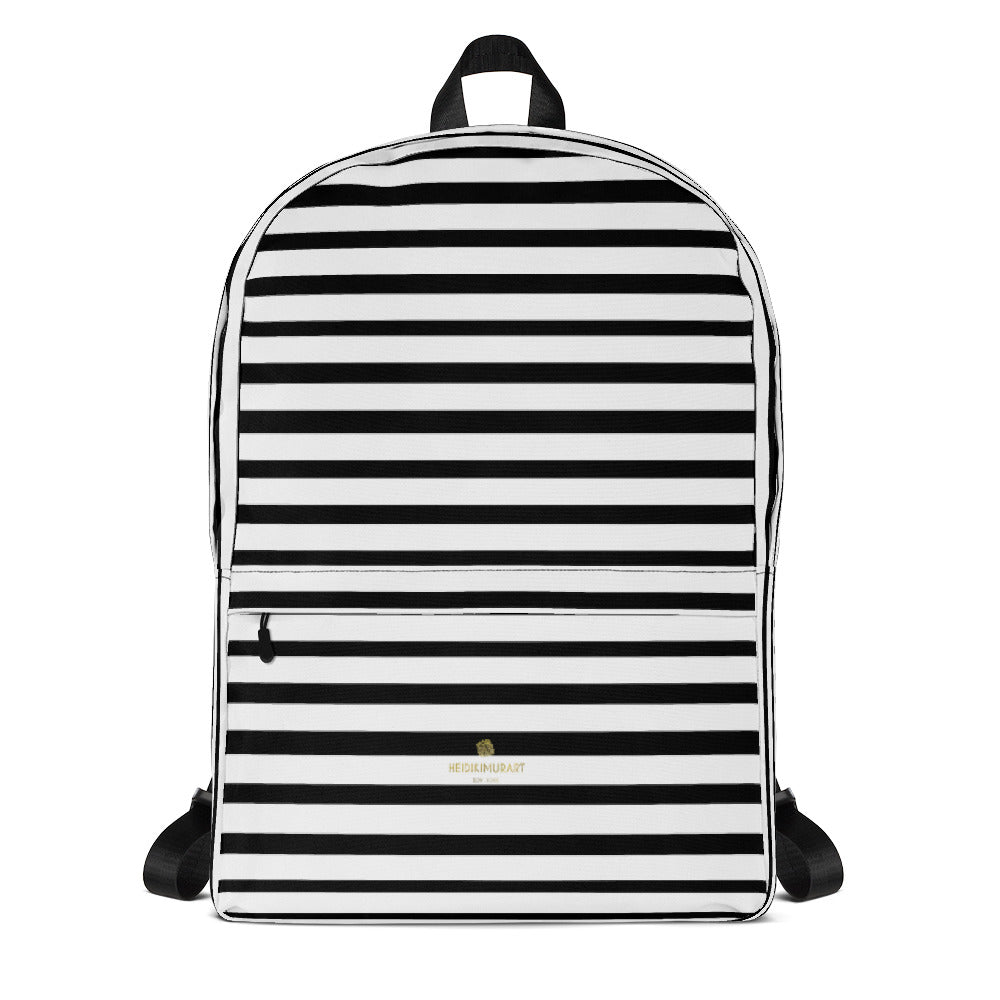 target black and white striped backpack