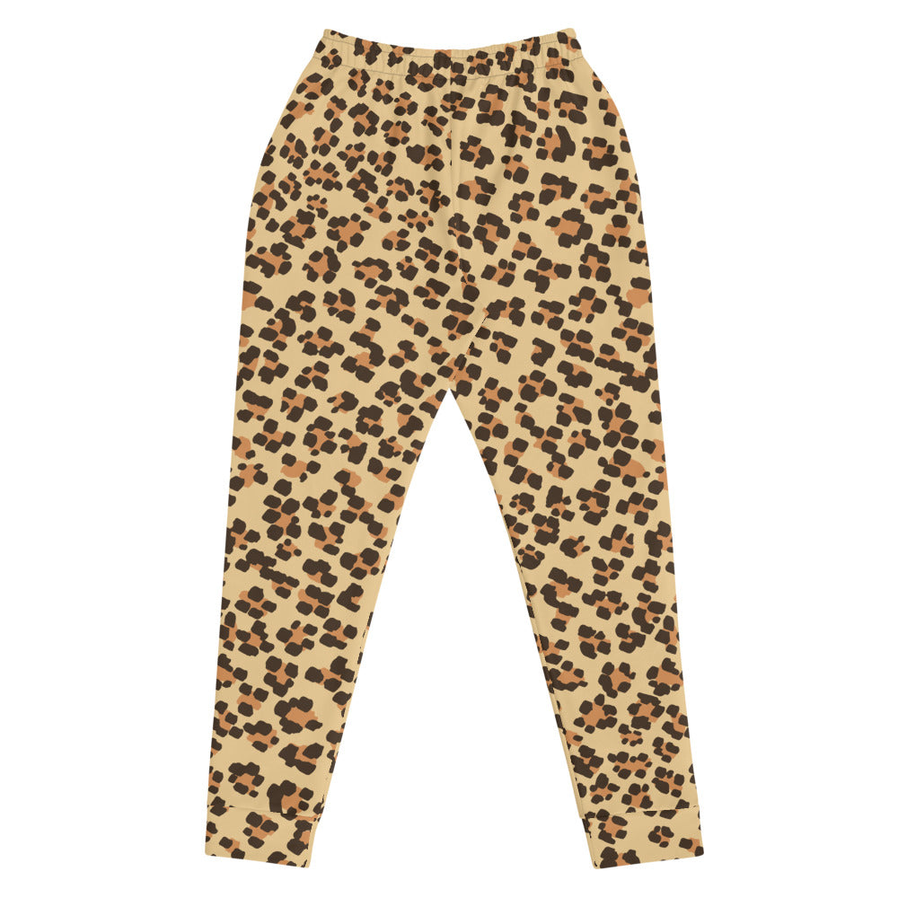 plus size leopard joggers