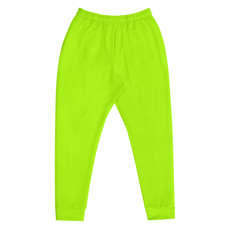 bright green sweatpants