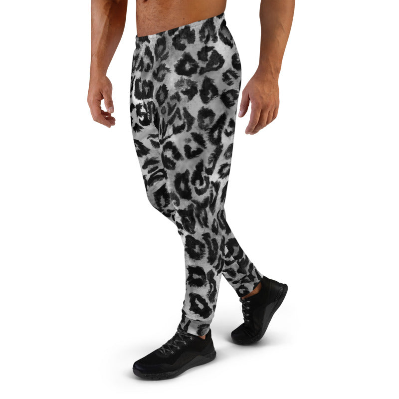 leopard print joggers mens