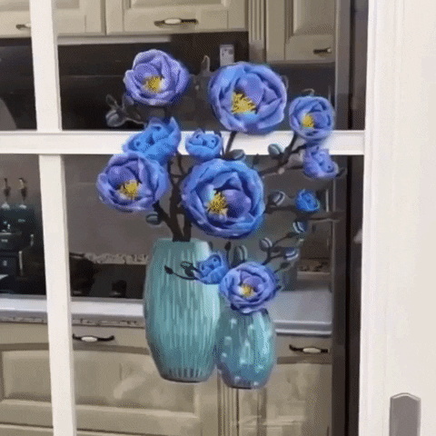 flow3r Sticker Fleurs Adhesif 3D  Vase