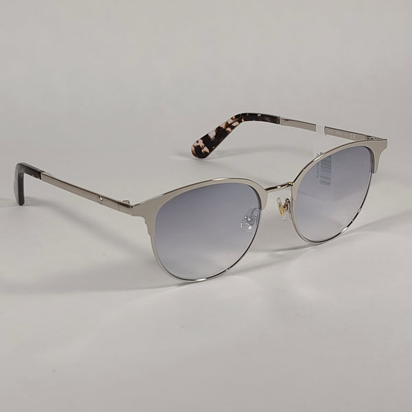 Kate Spade JOELYNN YL7IC Club Sunglasses Silver Frame Gray Gradient Le