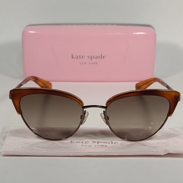 Kate Spade Jahnam Cat Eye Sunglasses Dark Havana Brown Frame Brown Len