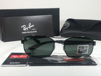 Ray-Ban Tech Carbon Fibre Fiber Sunglasses Black Frame Green Lens RB83