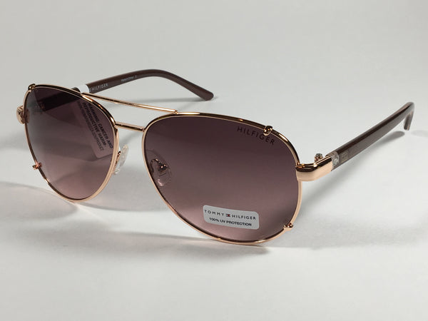 tommy hilfiger rose gold sunglasses