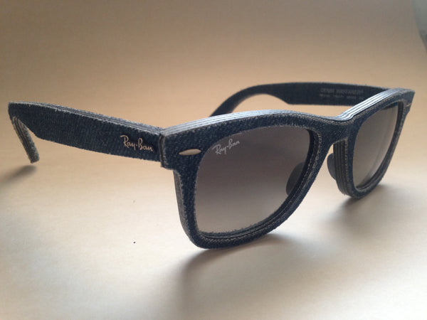 Ray-Ban Denim Wayfarer Sunglasses RB2140 1163/71 Blue Jean Denim Frame