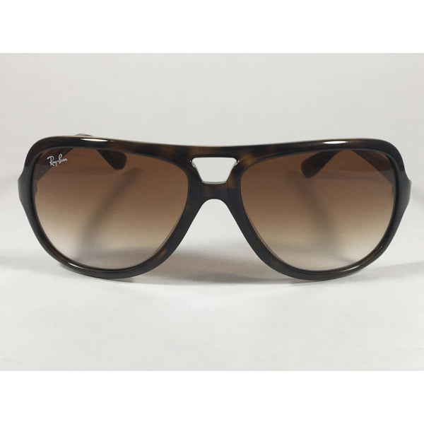 Ray-Ban Polarized Turbo Aviator Sunglasses Havana Brown with Brown Gradient  Mens RB4162 710/51
