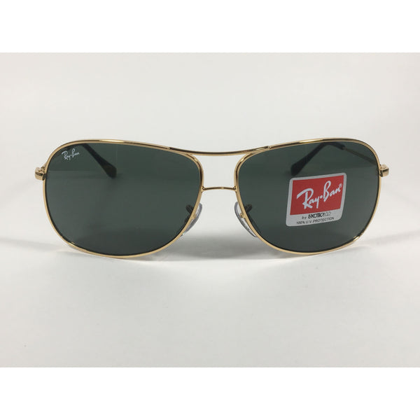 Ray-Ban RB3267 001/71 Arista Highstreet Aviator Sunglasses Gold With G