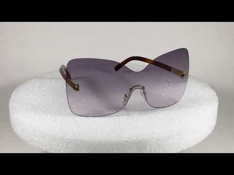 FENDI Rimless Sunglasses FS5273 513 Purple/Havana 65 mm New Old