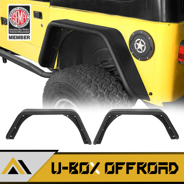 Jeep TJ Rear Tube Fender Flares for 1997-2006 Jeep Wrangler TJ - u-Box  Offroad