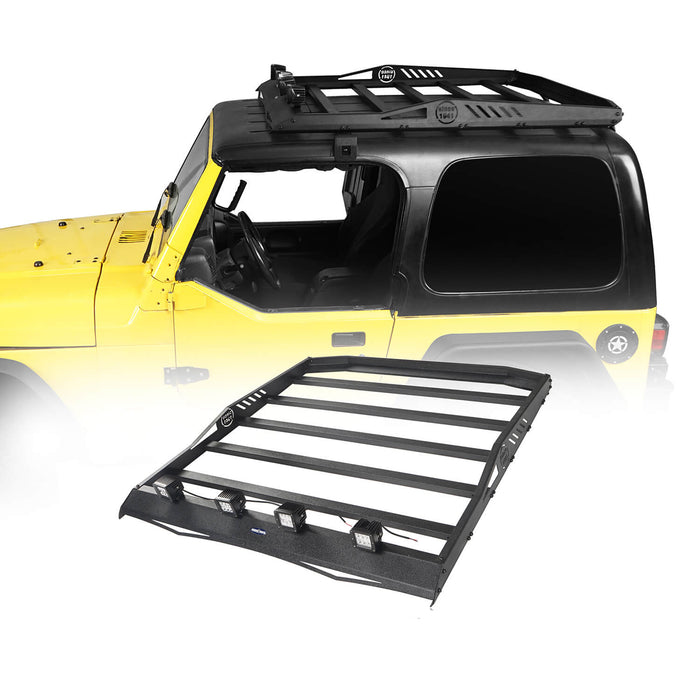 Roof Rack Luggage Carrier Rack Backbone System for 1997-2006 Jeep Wrangler  TJ - u-Box Offroad