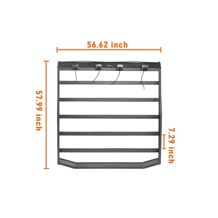 Roof Rack Luggage Carrier Rack Backbone System for 1997-2006 Jeep Wrangler  TJ - u-Box Offroad