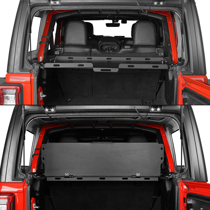 Jeep JL Interior Foldaway Cargo Rack for 2018-2023 Jeep Wrangler JL - u-Box  Offroad