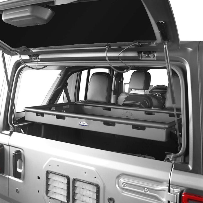 Jeep JL Interior Cargo Rack 4 Door for 2018-2021 Jeep Wrangler JL/JLU -  Hooke Road®
