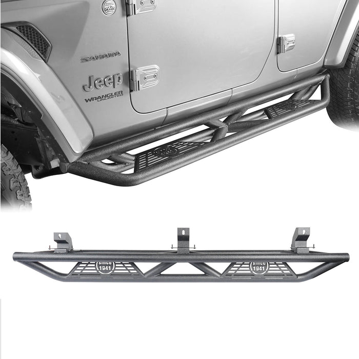 Jeep JL Side Steps 4 Door Running Boards for 2018-2023 Jeep Wrangler JL -  u-Box Offroad