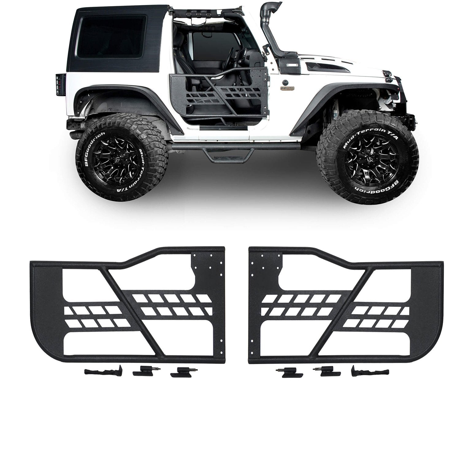 Jeep 2 Door Tube Doors Off Road Tubular doors for 2007-2018 Jeep Wrangler JK  JKU - u-Box Offroad