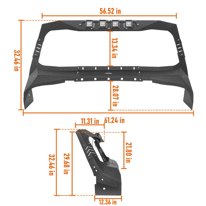 Jeep TJ Windshield Frame Cover for 1997-2006 Jeep Wrangler TJ