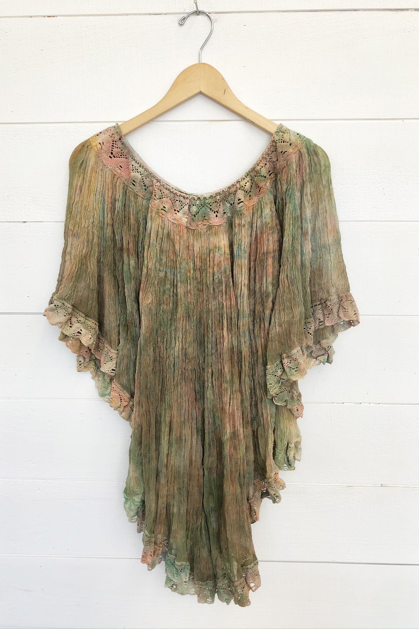 Tie-Dye Curve Wild Flower Tunic