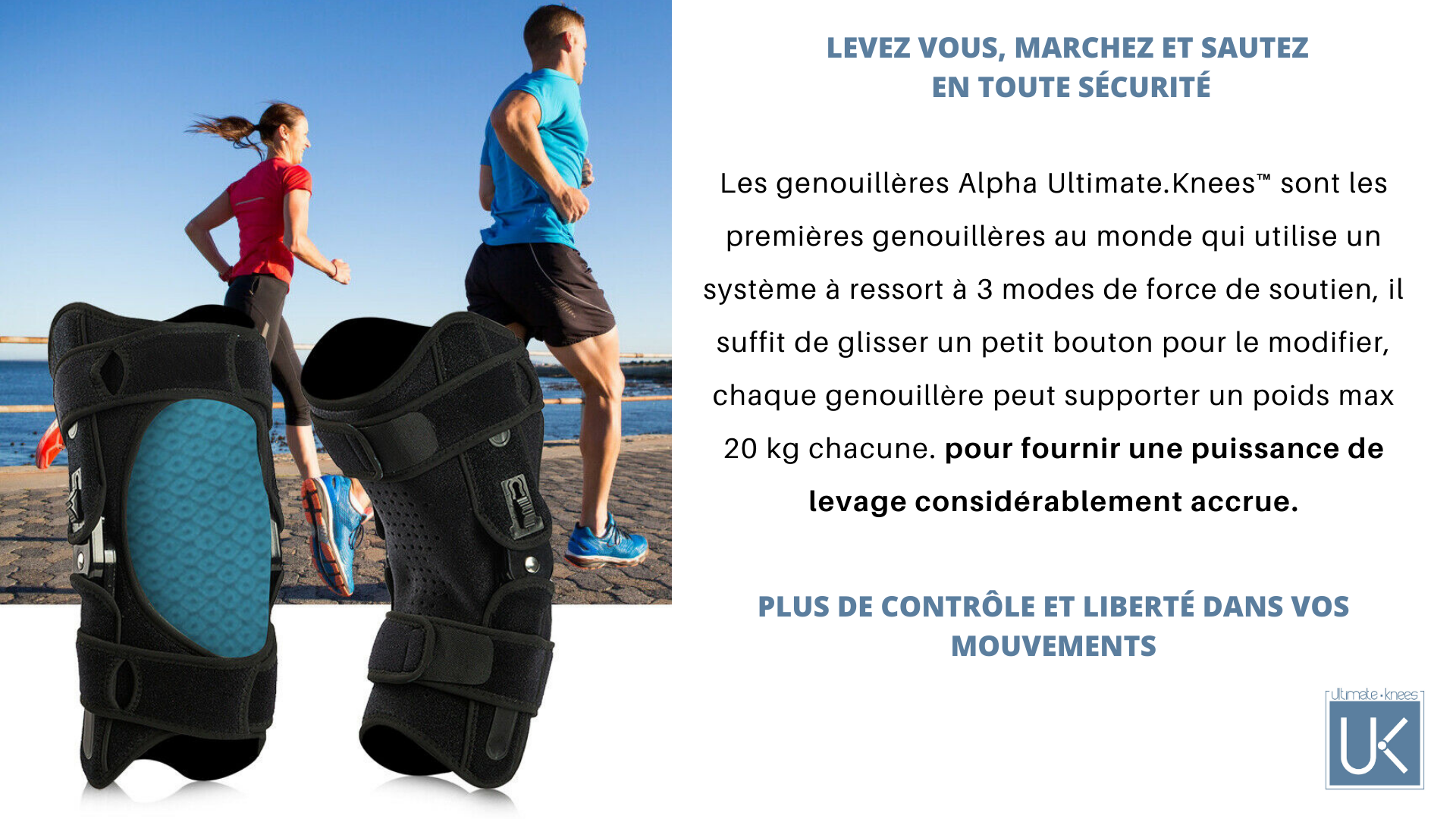 Genouillère alpha ressort