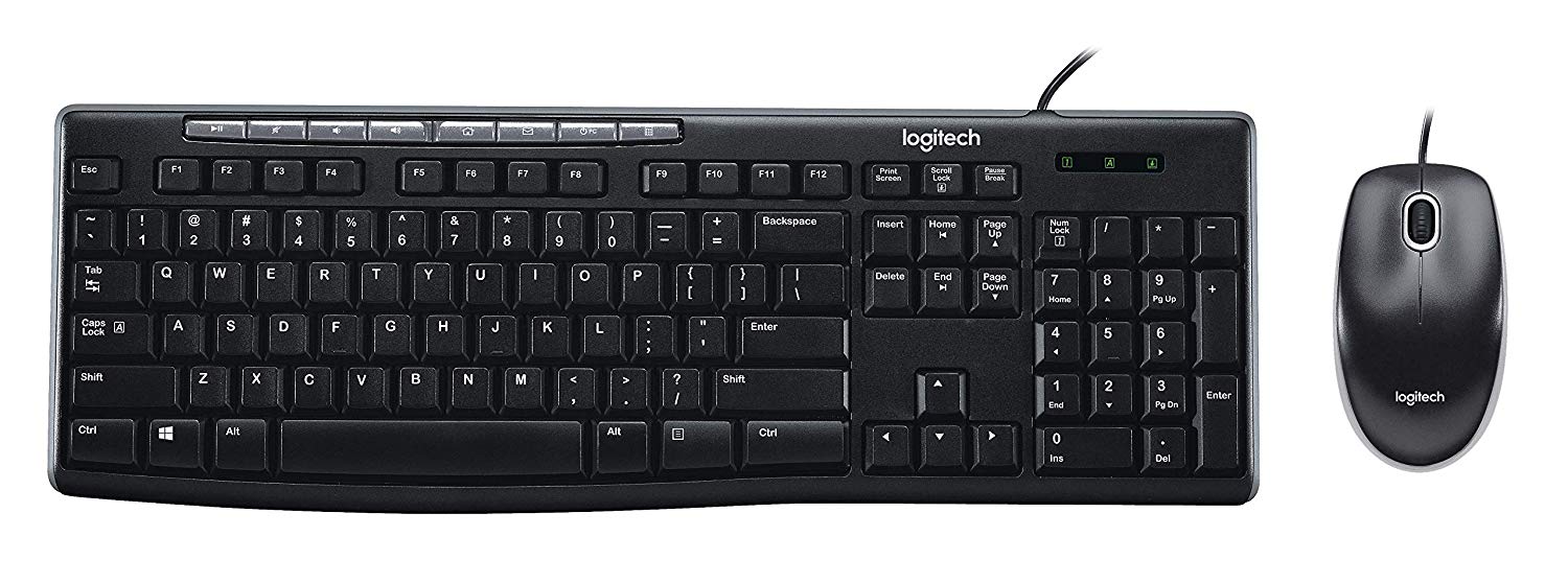 logitech wired keyboard mouse