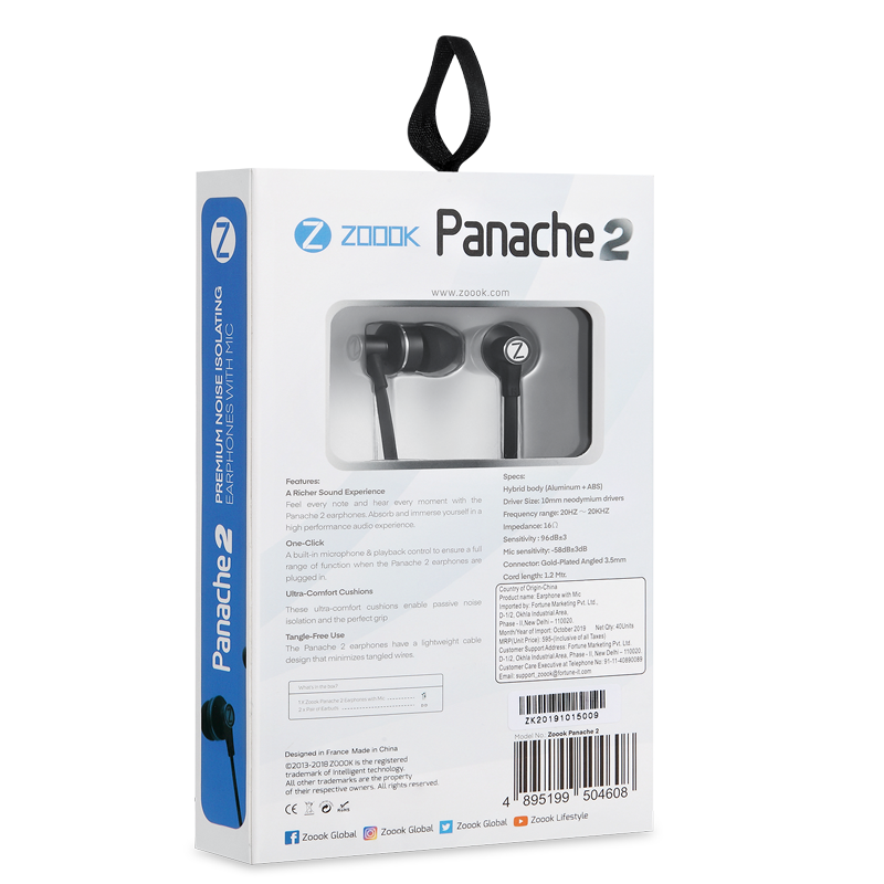 zoook panache earphones