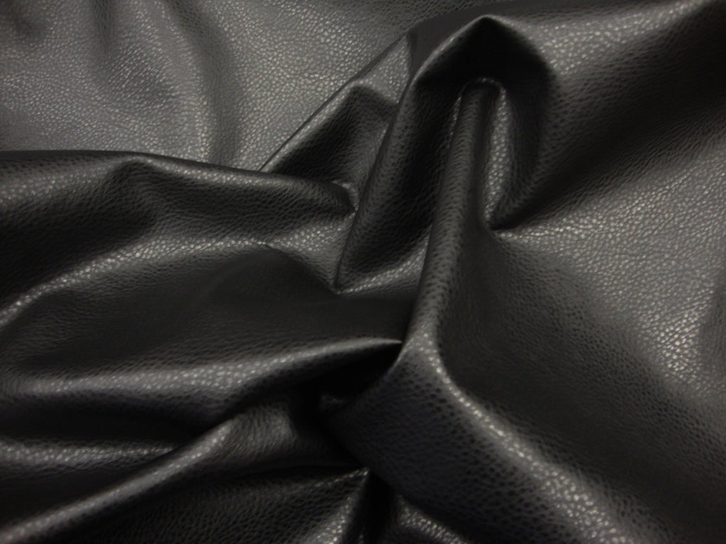 Black Liquid Fetish Wet Pleather Faux Leather Vinyl 54