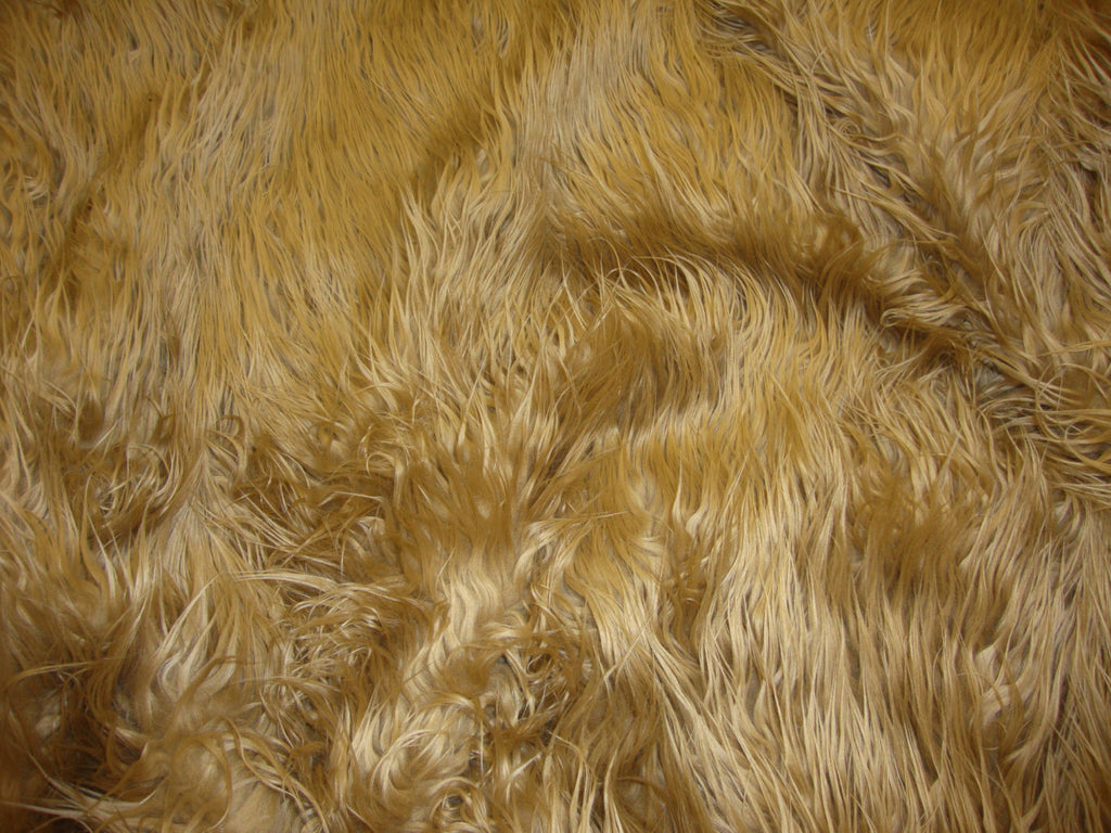 Faux Fur Fabric Long Pile Gorilla Brown / 60 Wide/Sold by The Yard